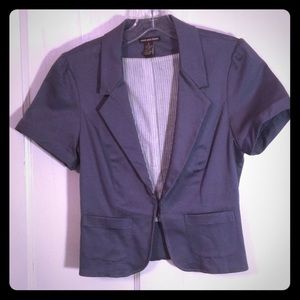 Periwinkle blue cropped jacket
